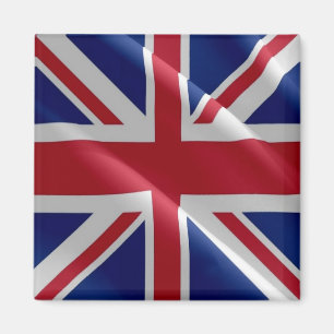ENG103 WAVING FLAG of UNITED KINGDOM, Fridge Magnet