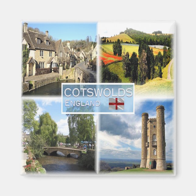 ENG104 Cotswolds, Castle Combe, Fridge Magnet (Front)