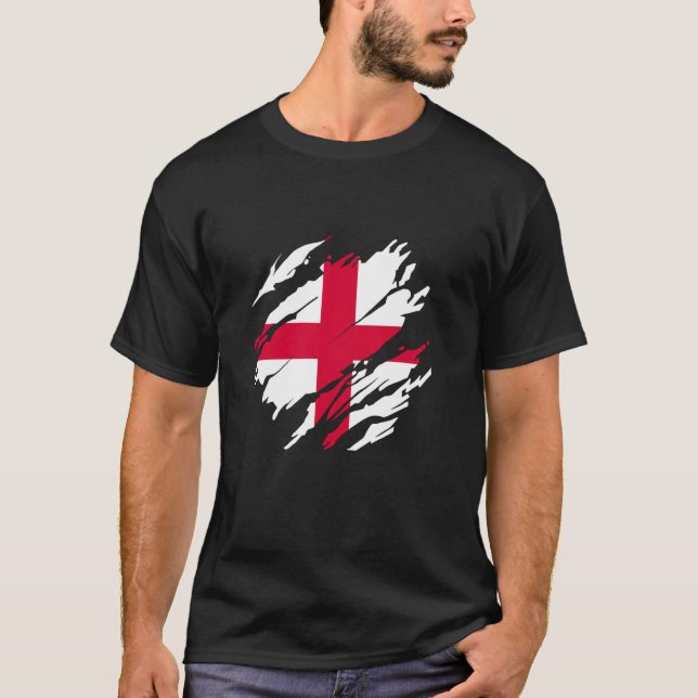 ENG Flag Fans St George s Cross T-Shirt (Front)