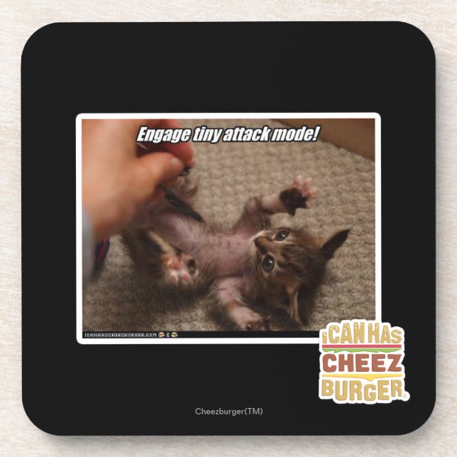 Engage tiny attack mode! coaster (Front)
