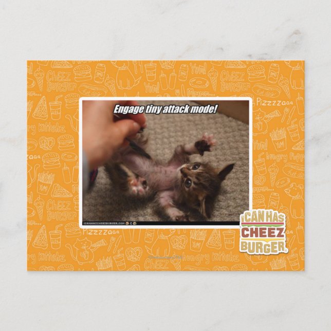Engage tiny attack mode! postcard (Front)