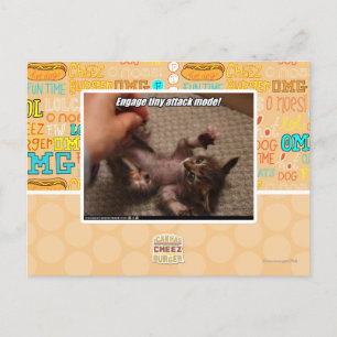 Engage tiny attack mode! postcard