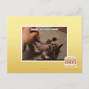 Engage tiny attack mode! postcard