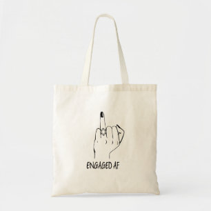 Engaged AF Bride Bridal Tote Bag