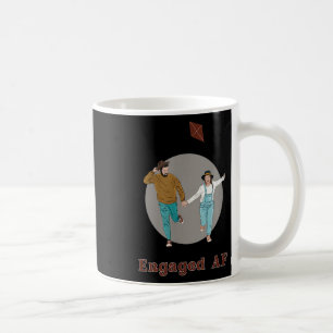 Engaged Af Engagement Bride Groom Wife To Be Futur Coffee Mug