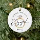Engaged! Christmas Photo Ornament