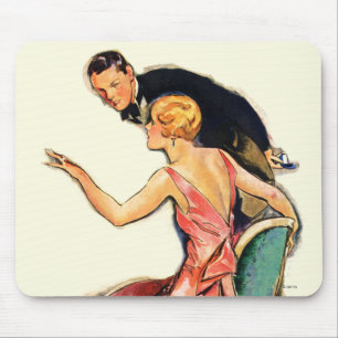 Engaged Couple Mouse Mat