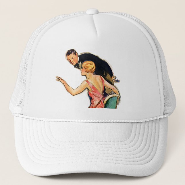 Engaged Couple Trucker Hat (Front)