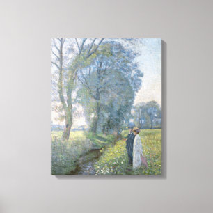 Engaged Couple (Wedding and Marriage) (Engagement) Canvas Print