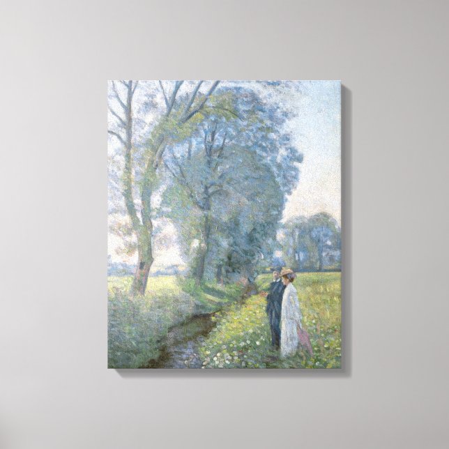 Engaged Couple (Wedding and Marriage) (Engagement) Canvas Print (Front)