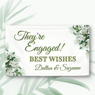 Engaged!! Custom Trendy Engagement Banner