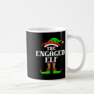 Engaged Elf Matching Family Group Christmas Party Coffee Mug