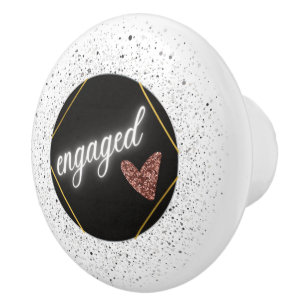 Engaged Glam Ceramic Knob