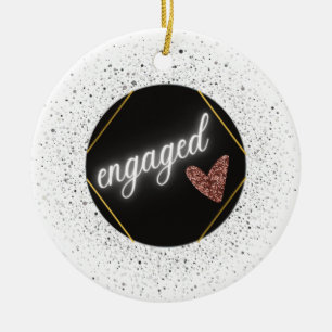 Engaged Glam   Ceramic Tree Decoration