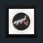 Engaged Glam Gift Box<br><div class="desc">Engaged glamour design. Elegant and modern!</div>