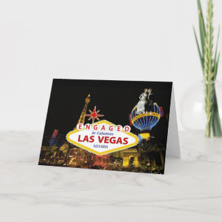 ENGAGED In Fabulous Las Vegas B & G Card