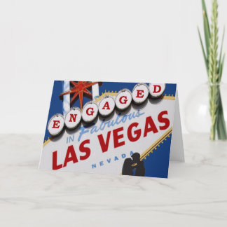 ENGAGED IN FABULOUS LAS VEGAS Card