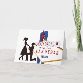 Engaged In Fabulous Las Vegas Card