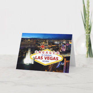 Engaged In Fabulous Las Vegas Card