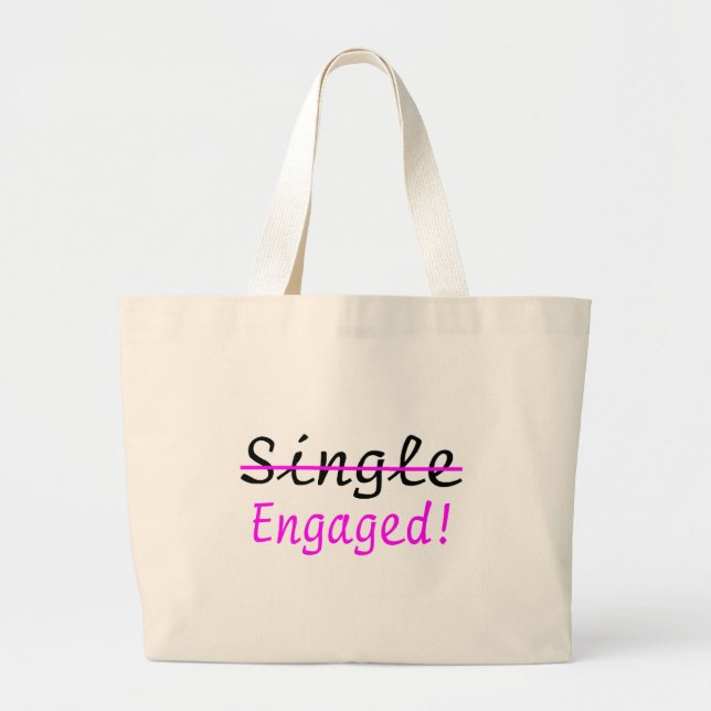 Engaged Large Tote Bag (Front)
