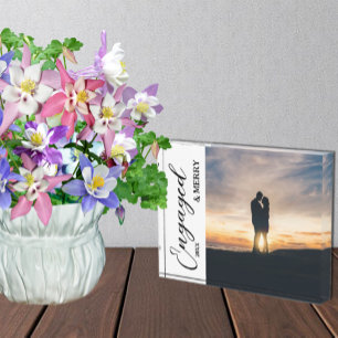 Engaged & Merry Couple Photo Block