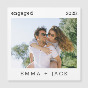 Engaged Modern Minimalist Simple Photo