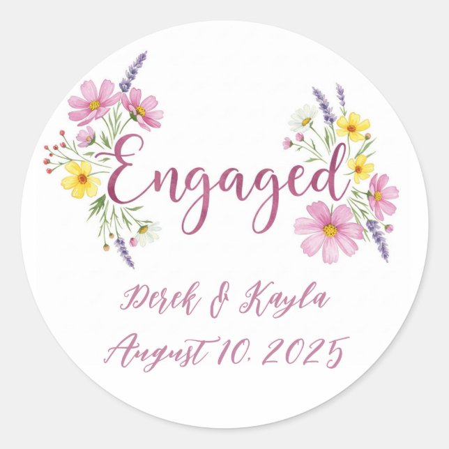 ENGAGED STICKER (Front)