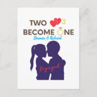 Engaged Two Hearts Become One 