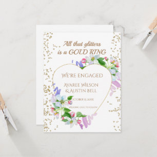 Engagement All that glitters is a gold ring  Card