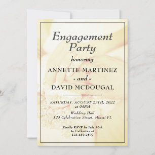 Engagement and wedding celebration  invitation