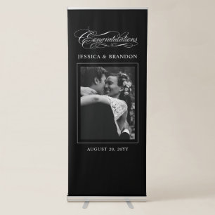 Engagement Anniversary Wedding Congratulations Retractable Banner
