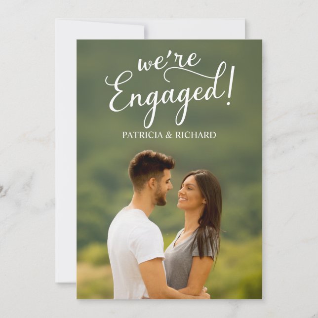 Engagement Announcement And Save The Date (Front)