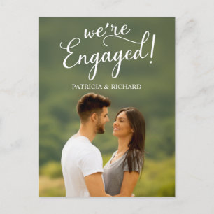 Engagement Announcement And Save The Date Postcard