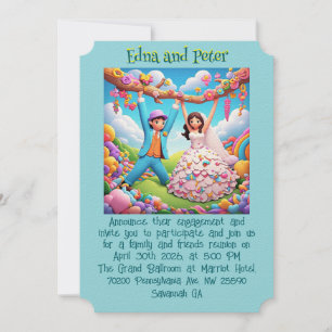 " ENGAGEMENT ANNOUNCEMENT INVITATION "