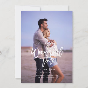 Engagement Christmas Card, Save the Date Christmas