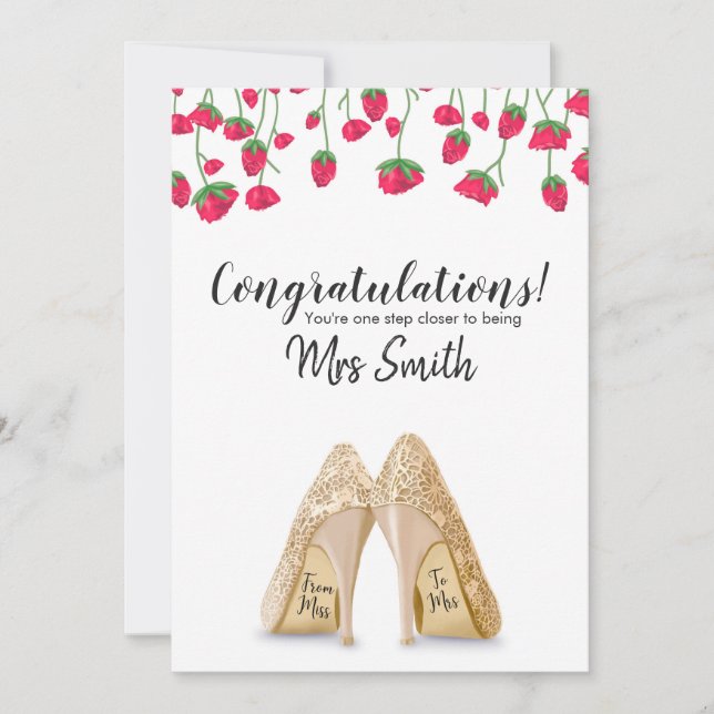 Engagement Congratulations Card (Front)