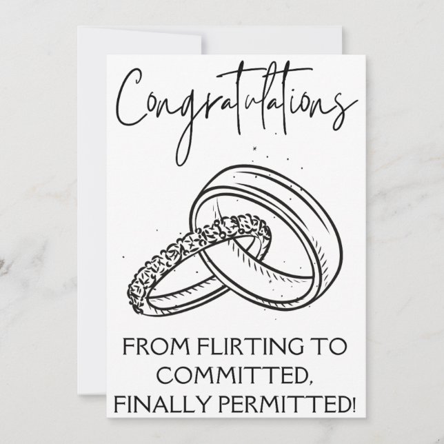 Engagement Congratulations Cards (Front)