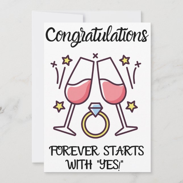 Engagement Congratulations Cards (Front)