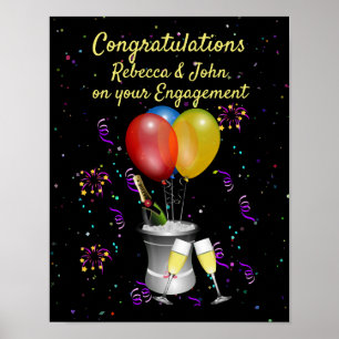 Engagement Congratulations Celebration  Poster
