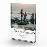 Engagement Couple's Photo and Name<br><div class="desc">Create a long-lasting memory for your love and family. This Engagement Couple's Photo and Name can be personalised and customise for any occasion.</div>