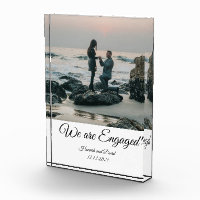 Engagement Couple's Photo and Name