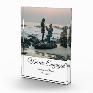 Engagement Couple's Photo and Name