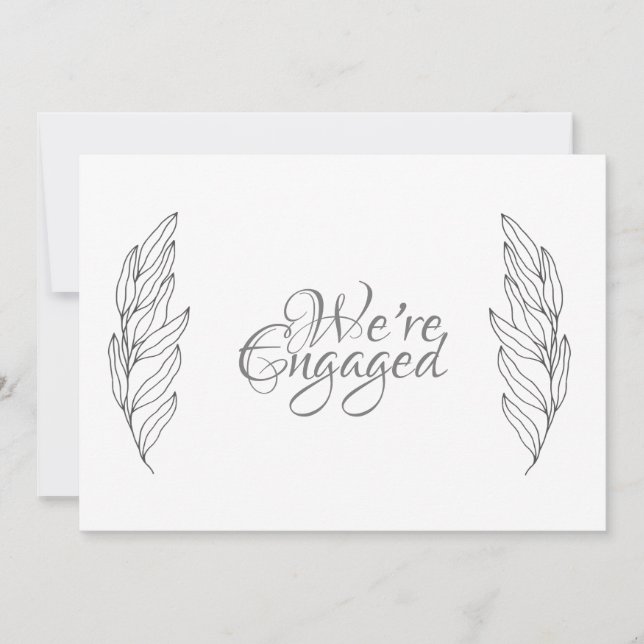 Engagement, engaged party announcement (Front)