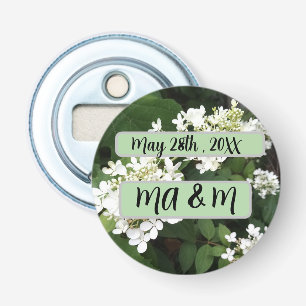 Engagement Favours Hydrangea Photo Bottle Opener