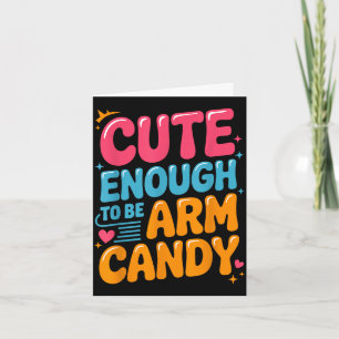 Engagement fiancé couple cute enough to be arm card