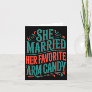 Engagement fiancé couple married favourite arm card