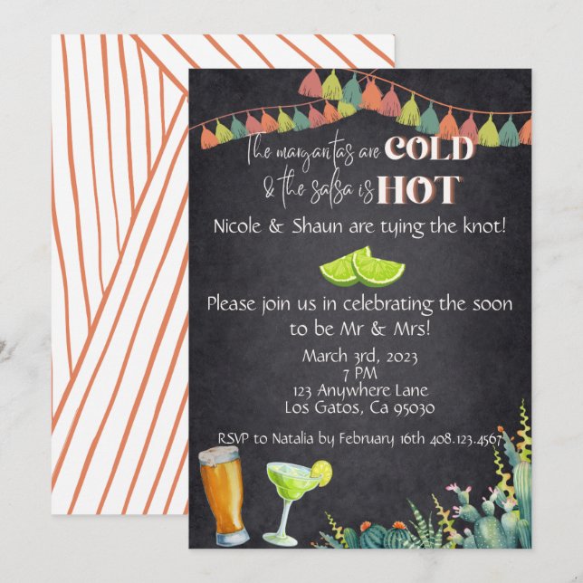 Engagement Fiesta Invitation (Front/Back)