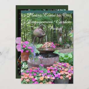 ENGAGEMENT GARDEN PARTY CELEBRATION INVITATION