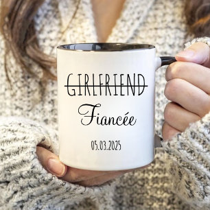 Engagement Gift for the Couple, Girlfriend Fiancee Mug