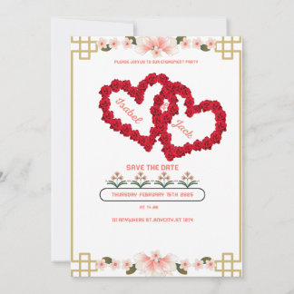 engagement invitation cardSize: 5" x 7"